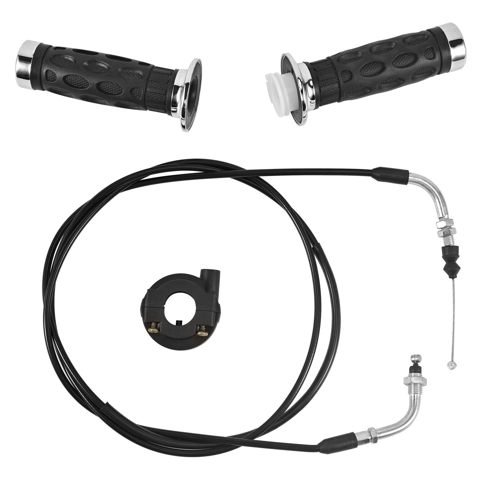 パーツ WHITE THROTTLE GRIP SET 12-954 Amazon.com: Trkimal Throttle Twist Grip Set with 78